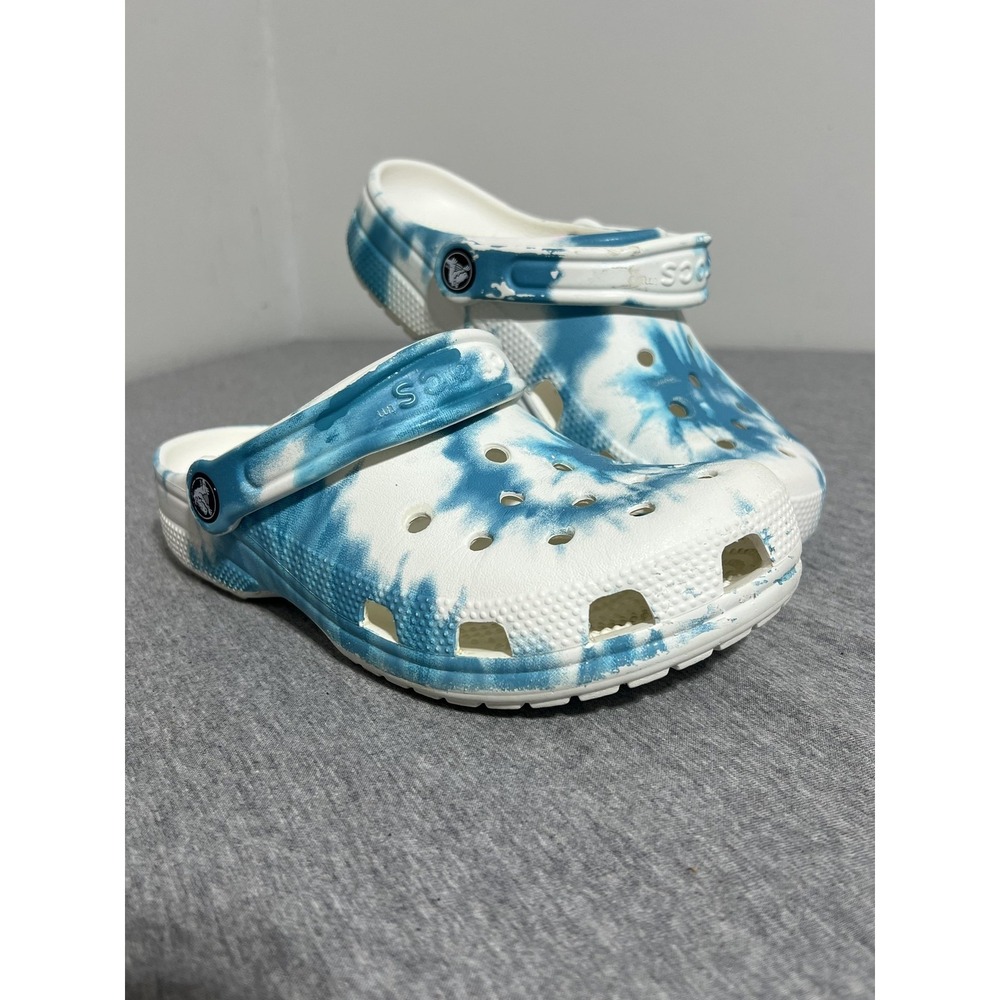 Crocs Classic Clog Shoes Mens Size 4 Womens Size 6 Tie Dye Comfortable Slip On - Picture 2 of 15